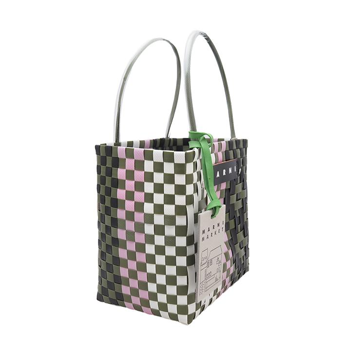 正規品　マルニマーケット　ミニバスケット MARNI MARKET マルニ ミニ バスケット バッグ かごバッグ ハンドバッグ