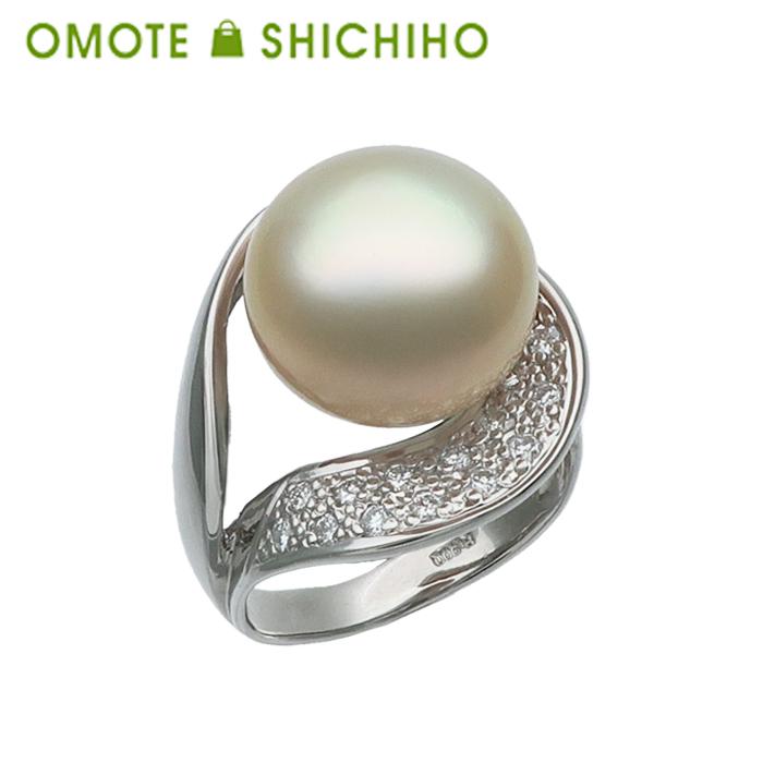 ダイヤ 0.03ct 南洋パール 9.5mm ファインジュエリー 美品 925
