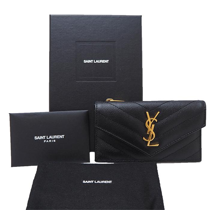 SAINT LAURENT サンローラン フラップ カードケース モノグラム 