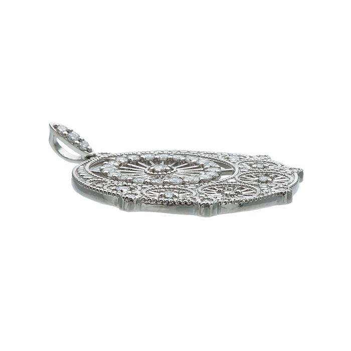 PT900 ダイヤモンド サークル ペンダント トップ D:0.50ct プラチナ 4 