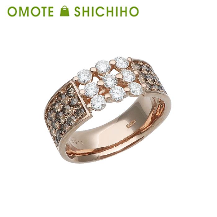 k18 PG ブラウンダイヤモンドリング