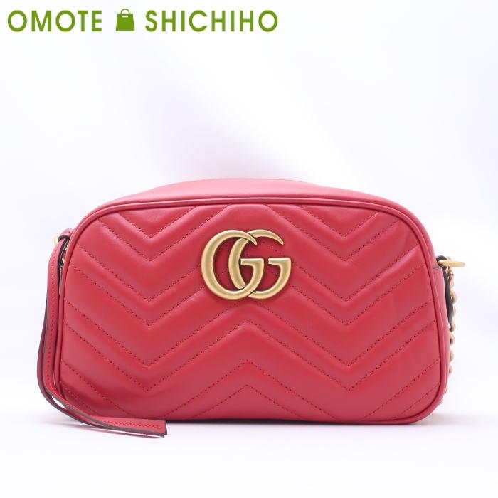 GUCCI グッチ キルティング スモール ショルダーバッグ チェーン GG 
