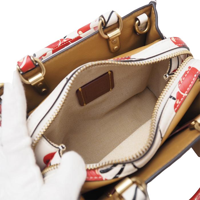【希少・極美品✨】コーチ ローグ グラブタン ペブル レザー ハンドバッグ 希少カラー コーチ ショルダーバッグ ローグ グラブタン ペブルレザー