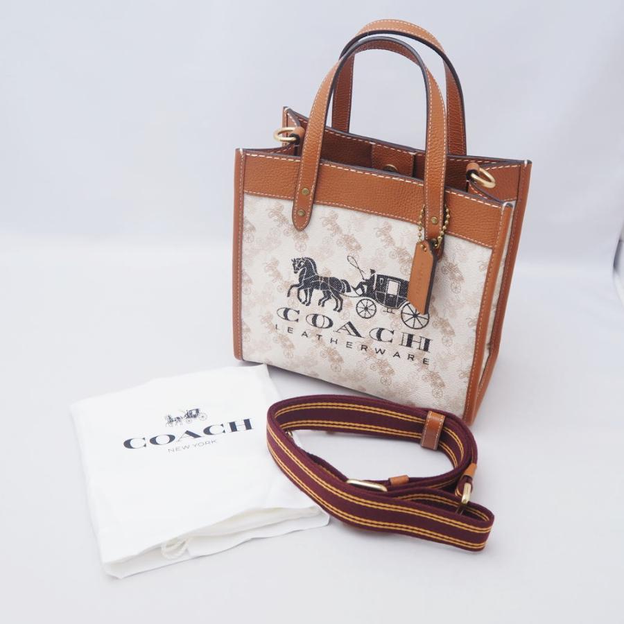 COACH コーチ フィールド トート 22 2way ショルダーバッグ PVC レザー 