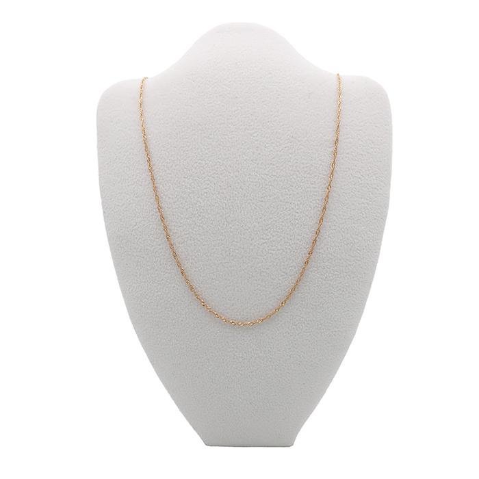 K18 チェーン 50cm ネックレス 18K 18金 750 YG イエローゴールド 