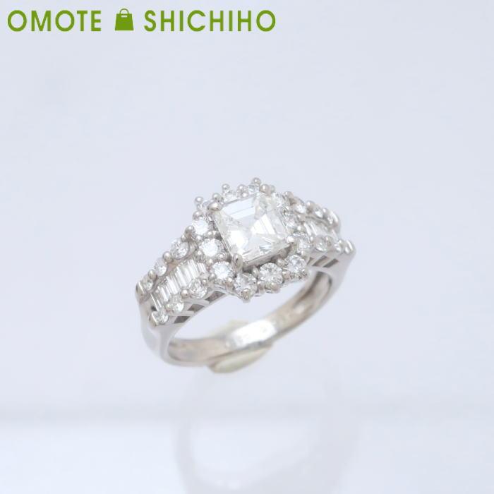 PT900 ダイヤモンド リング 12号 D:0.890ct 0.80ct プラチナ I VVS2 EM 