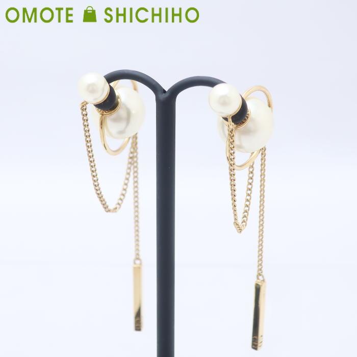 Christian Dior ディオール Tribales トライバル ピアス ロング パール  