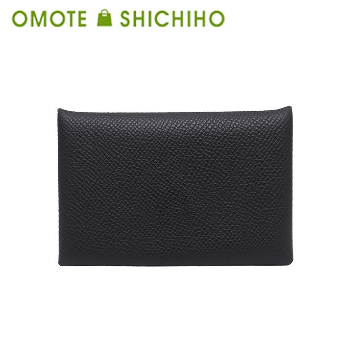 エルメス　カルヴィデュオ カード・ケース　ヴォーエプソン U刻印 HERMES（エルメス） カルヴィ デュオ ヴォーエプソン 二つ折り カード