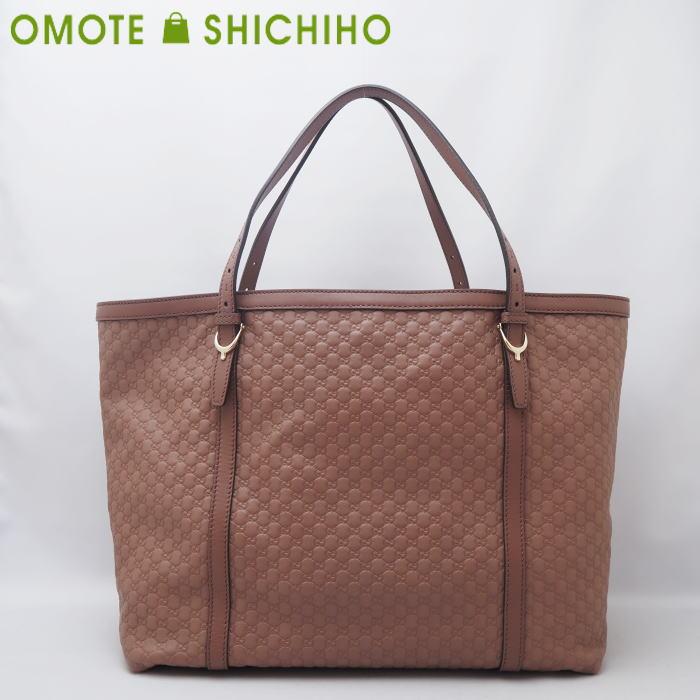◇美品◇ GUCCI グッチ マイクロ シマ レザー トートバッグ ハンドバッグ