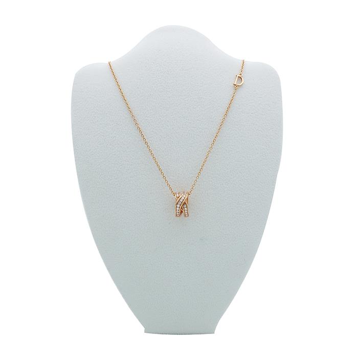 hum ハム K18 0.095 1Pダイヤモンド ティアドロップ ネックレス  