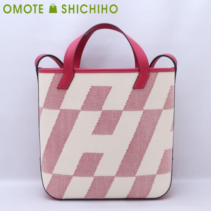 HERMES 【セール!】 エルメス Hアンビエ 27 2way ハンドバッグ トワルH 