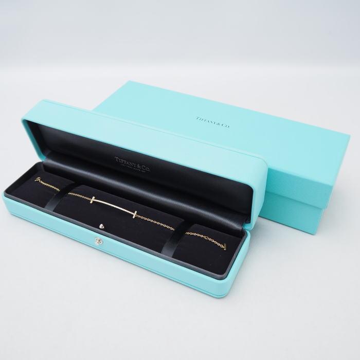 Tiffany & Co. ティファニー T スマイル ダイヤモンド ブレスレット ミディアム 16cm 750 K18 YG イエローゴールド 美品◆A+ランク｜omoteshichiho｜05