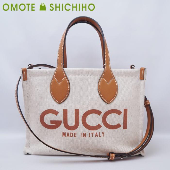 GUCCI（グッチ） プリント ミニ トートバッグ ショルダーバッグ