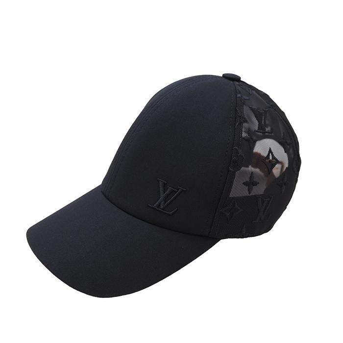 ルイ・ヴィトン 黒 ベースボールキャップ Louis Vuitton ルイヴィトン キャップ ベースボール モノグラム