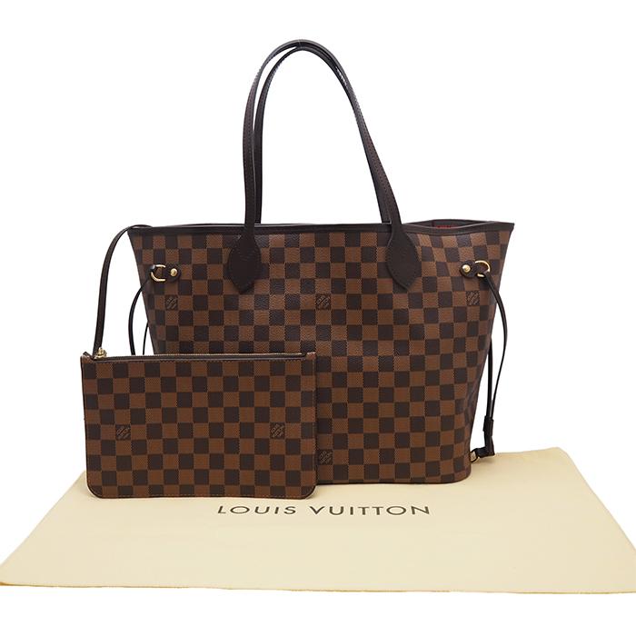 ネヴァーフル Louis Vuitton ルイヴィトン MM トートバッグ ダミエ 