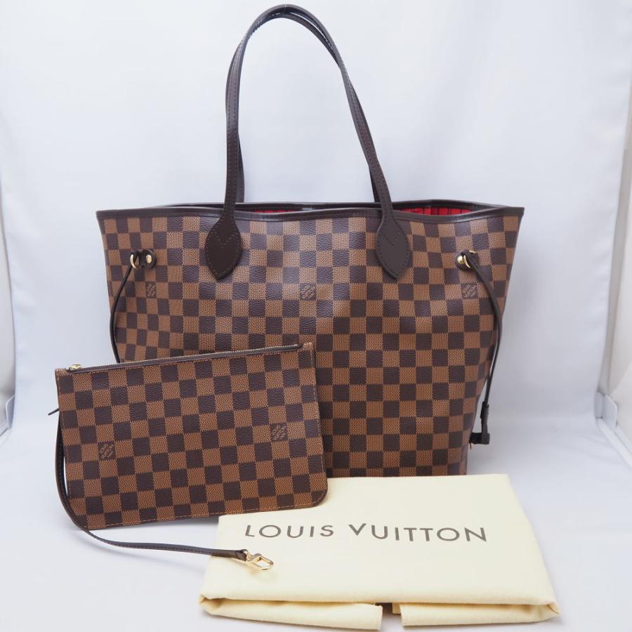 ネヴァーフル Louis Vuitton ルイヴィトン MM トートバッグ ダミエ 
