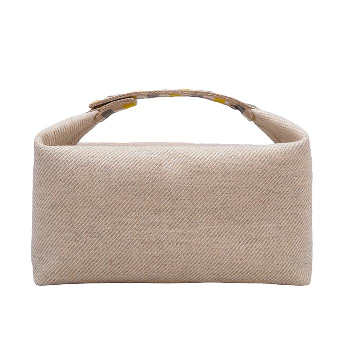 HERMES エルメス ブリッド ア ブラック GM オ カレ コットン ポーチ コスメポーチ ミニバッグ ハンドバッグ ◆中古A+ランクの画像