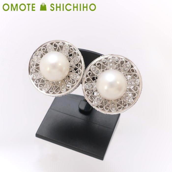 真珠12mm パール ピアス 0.1ct ピアス(両耳用) | endageism.com