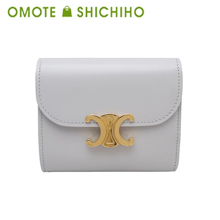 CELINE（セリーヌ） トリオンフ スモール フラップ ウォレット 三