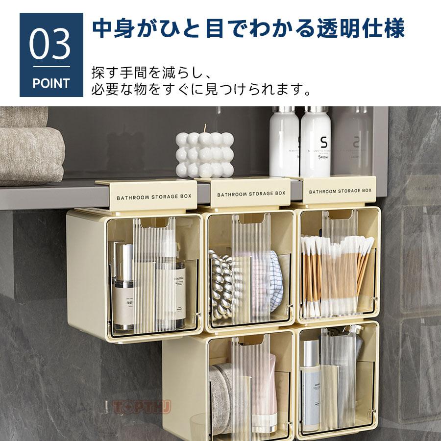 引き出し式 収納ボックス テーブル下 机下 後付け 透明 強力両面テープ