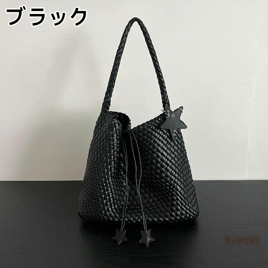 編み込み トートバッグ レディース 2way ショルダーバッグ 大容量 A4