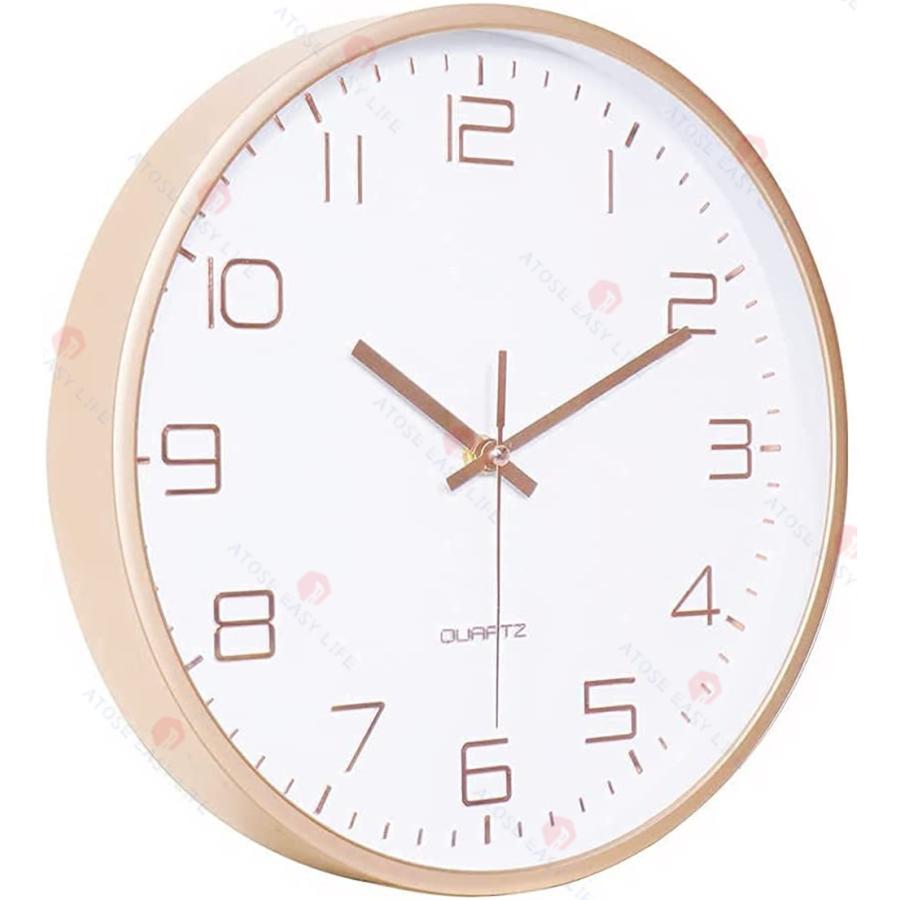 掛け時計 電波時計 壁掛け 時計 おしゃれ 静か 電波 北欧 連続秒針 壁掛け時 今日の超目玉 掛時計 30cm 自動受信 見やすい リッピング インテリア 大数字 静音