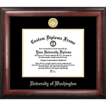Campus Images WA995GED ワシントン大学 エンボス加工 卒業証書フレーム 8.5インチ x 11インチ ゴールド