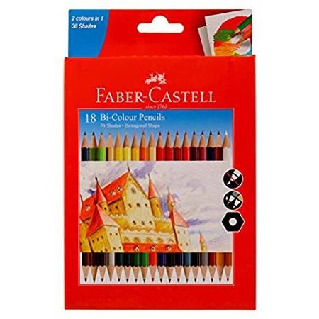 Faber Castell Faber Castell 2色鉛筆 36色入り 18本パック