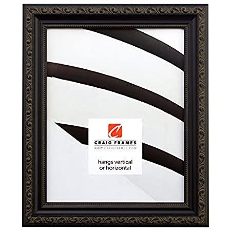 Craig Frames Ancien Ornate, Antique Black Picture Frame, 16 by 20-Inch by C