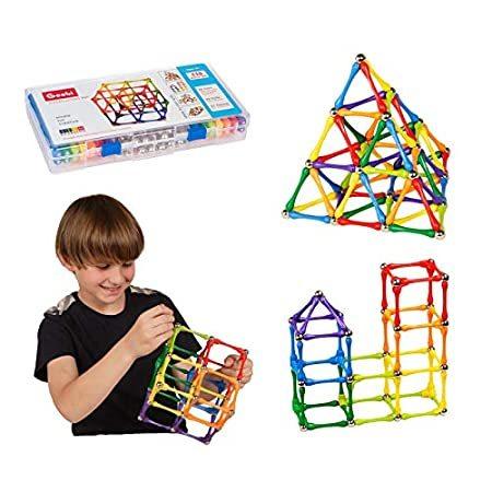 送料無料Goobi 110個 組み立てセット 説明書付き(日本語でない場合があります) STEM教育 レインボーカラーの詰め合わせ