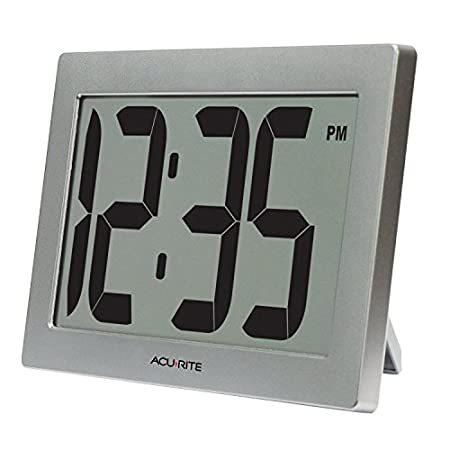 かわいい！ 【送料無料】AcuRite LCD 9.5" Clock Digital 掛け時計、壁掛け時計