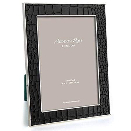 Addison RossブラックFaux Croc画像フレーム 5x7 ブラック