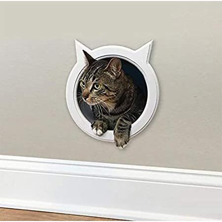The Kitty Pass Wall Entry cat Door, Cat Door Tunnel, Cat Wall Door Pet Door