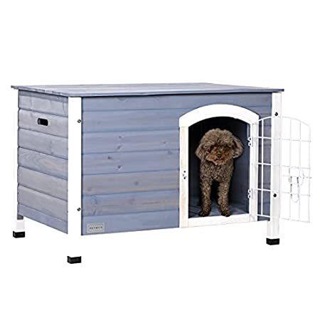 送料無料 Petsfit 小型犬1 用 ワイヤードア付き 屋内木製犬小屋 Omss その他