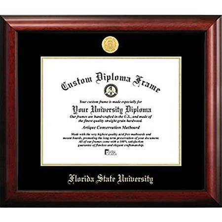 Campus Images FL985GED フロリダ州立大学エンボス卒業証書フレーム 11インチ×14インチ ゴールド