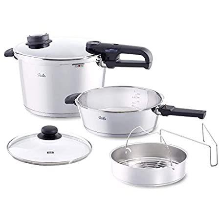 【送料無料】(フィスラー) Fissler Vitavit 大型6ピース 8.5クォート 4.2クォート プレミアム圧力鍋セット