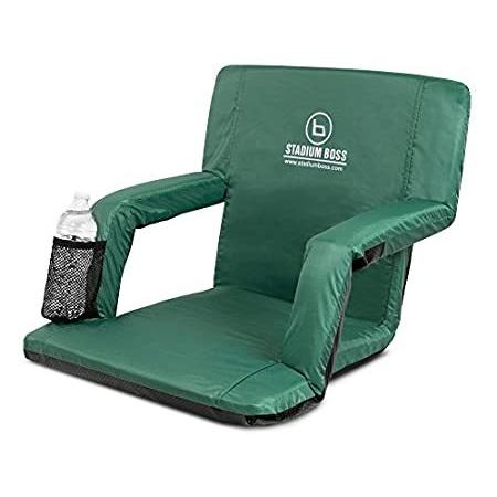 【送料無料】Stadium Boss SeatリクライニングBleacher椅子Folding with Back /スポーツ椅子Reclines Perfect