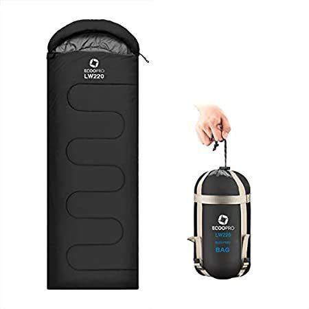 ECOOPRO Warm Weather Sleeping Bag - Portable, Waterproof, Compact Lightweig