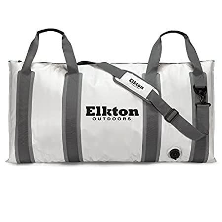 Elkton Outdoors (エルクトンアウトドア) 60L 保温フィッシュクーラーバッグ 大型 断熱 キルバッグ 握りやすいキャリーハンドル キ