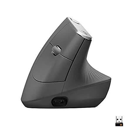 【送料無料】Logitech MX Vertical Wireless Mouse – Advanced Ergonomic Design Reduces Mus