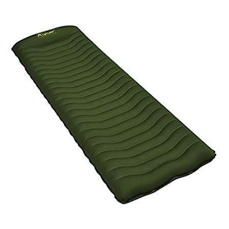 【送料無料】Lightspeed Outdoors Ultralight Flexform Curved Inflatable Air Mat with Pump :B07YXCV7N3:omss store