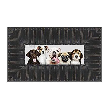 Poster Palooza 40x14 Ornate Black Complete Wood Panoramic Frame with UV Acr
