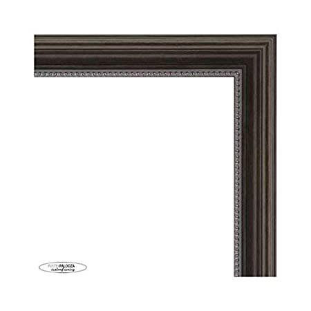 36x24 Contemporary Pewter Complete Wood Picture Frame with UV Acrylic, Foam