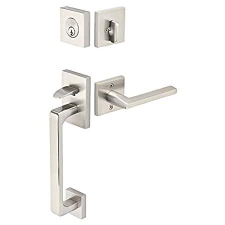 Emtek　4820　Baden　Handed　Single　Left　Cylinder　Keyed　Entry　Brass　Modern　Handl