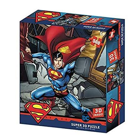 【送料無料】DC Comic SM32523 Superman Strength 3D Effect Jigsaw Puzzle, Multicolour｜omssstore