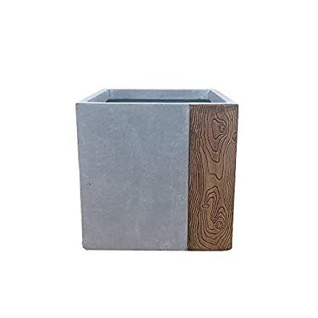 Kante RF0217A-C80811 Lightweight Concrete Modern Square Outdoor Planter, Ti