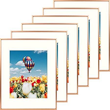 Golden State Art, 16x20 Classic Satin Aluminum Photo Frame with Ivory Color
