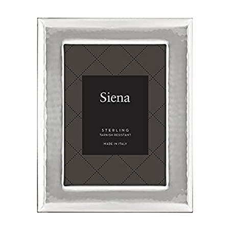 Siena 4x6 Sterling Silver Wide Hammered Picture Frame, Boutique Quality Pho