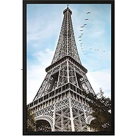 A Plus 50.8x76.2cm ブラックポスターフレーム | 光沢プレキシガラス吊り金具付き!