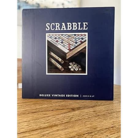 【送料無料】Monopoly Scrabble デラックスビンテージ木製ゲームセット Lazy Susan付きのサムネイル